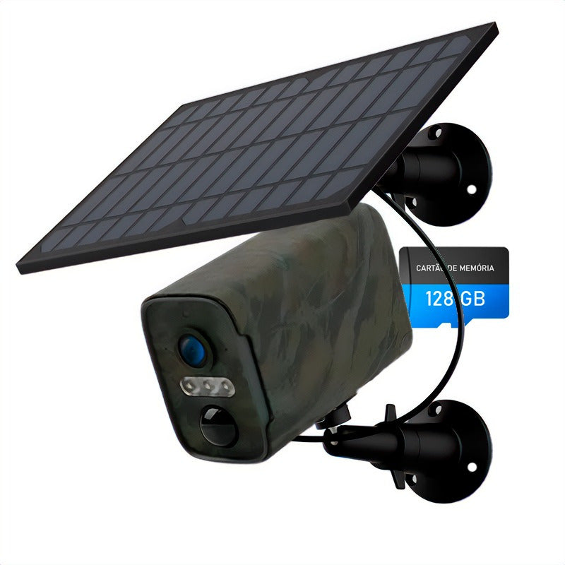 Câmera De Segurança Solar Wi-fi S6 1080p Visão Noturna