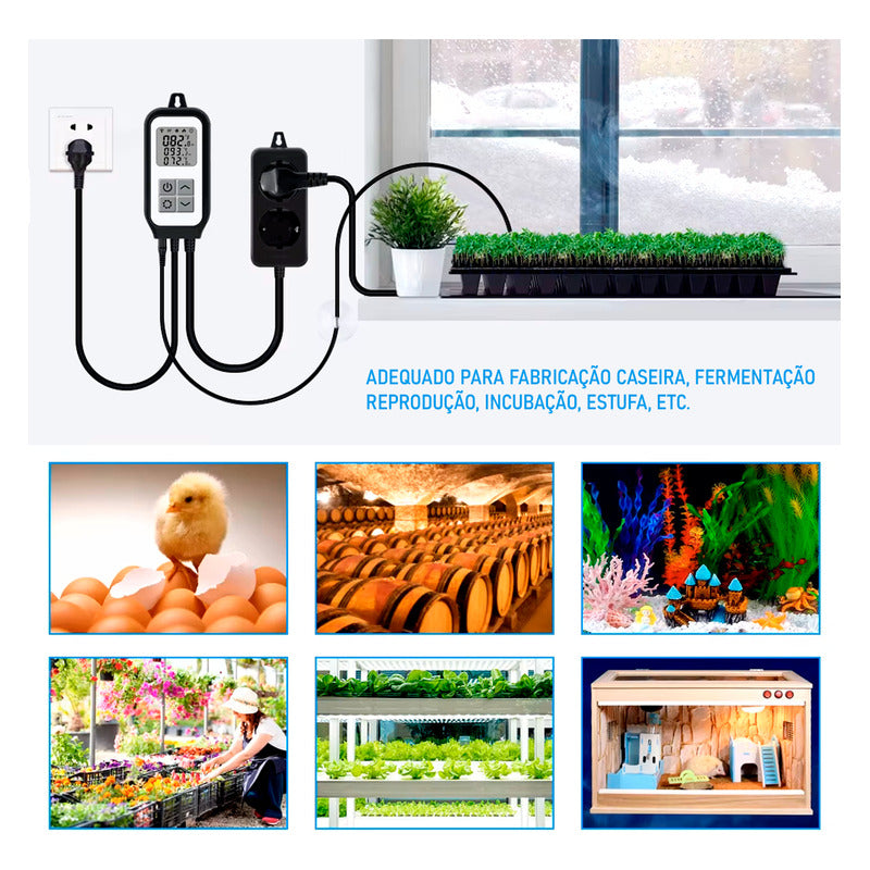 Termostato Medidor/controlador De Temperatura Remoto Wi Fi