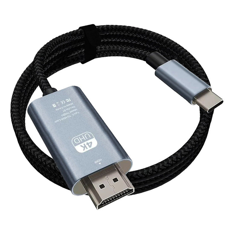 Cabo Usb-c Para Hdmi 2m 4k 60hz Dorn Ultra Silver